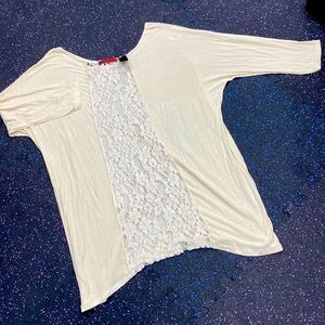 Buckle Lace back top size M